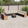 Set Gartensofas 12 Stück Kissen synthetisches Rattan schwarz von , Gartensets - Ref: Foro24-3227813, Preis: 726,12 €, Rabatt: %