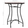 Mesa bistró de mosaico cerámica marrón 60 cm de vidaXL, Mesas de jardín - Ref: Foro24-46713, Precio: 79,56 €, Descuento: %