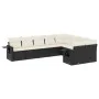Set de sofás de jardín 8 piezas y cojines ratán sintético negro de , Conjuntos de jardín - Ref: Foro24-3220635, Precio: 537,6...