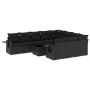 11-teilige Gartensofagarnitur und schwarze synthetische Rattankissen von , Gartensets - Ref: Foro24-3220694, Preis: 741,73 €,...