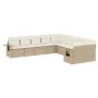 Gartensofa-Set mit beigen Kissen, 10-teilig, synthetisches Rattan von , Gartensets - Ref: Foro24-3220707, Preis: 669,02 €, Ra...