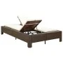 Lounger for 2 people with brown synthetic rattan cushion by vidaXL, Outdoor beds - Ref: Foro24-46239, Price: 279,07 €, Discou...