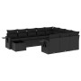 Set mit 11 Stück Gartensofas und Kissen synthetisches Rattan schwarz von , Gartensets - Ref: Foro24-3220724, Preis: 687,24 €,...