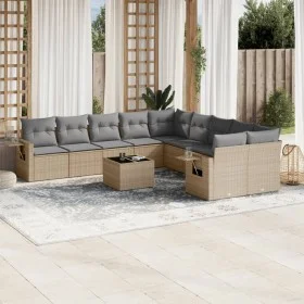 Garden sofa set 11 pieces with beige synthetic rattan cushions by , Garden sets - Ref: Foro24-3220718, Price: 678,17 €, Disco...