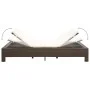 Lounger for 2 people with brown synthetic rattan cushion by vidaXL, Outdoor beds - Ref: Foro24-46239, Price: 279,07 €, Discou...