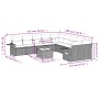 Set von 11-teiligen Gartensofas mit beigen Kissen aus synthetischem Rattan von , Gartensets - Ref: Foro24-3220718, Preis: 689...