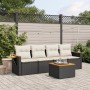 5-teiliges Gartenmöbel-Set und Kissen aus synthetischem Rattan schwarz von , Gartensets - Ref: Foro24-3226616, Preis: 303,83 ...