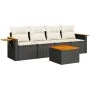 Set de muebles de jardín 5 pzas y cojines ratán sintético negro de , Conjuntos de jardín - Ref: Foro24-3226616, Precio: 294,2...