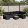 8-piece garden sofa set with black synthetic rattan cushions by , Garden sets - Ref: Foro24-3227091, Price: 560,35 €, Discoun...
