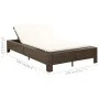 Lounger for 2 people with brown synthetic rattan cushion by vidaXL, Outdoor beds - Ref: Foro24-46239, Price: 279,07 €, Discou...