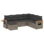 7-teiliges Gartensofa-Set mit grauen PE-Rattan-Kissen von , Gartensets - Ref: Foro24-3227047, Preis: 424,43 €, Rabatt: %