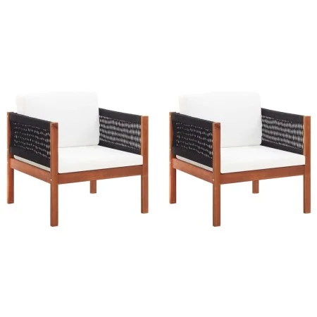 Gartenstühle, 2 Stück, Massivholz aus Akazie von vidaXL, Modulare Sofas für den Außenbereich - Ref: Foro24-46342, Preis: 133,...