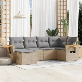 Set Gartensofas mit Kissen 6 Stück synthetisches Rattan beige von , Gartensets - Ref: Foro24-3227018, Preis: 389,61 €, Rabatt: %