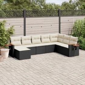 8-piece garden sofa set and black synthetic rattan cushions by , Garden sets - Ref: Foro24-3227085, Price: 471,40 €, Discount: %