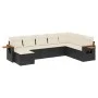 8-piece garden sofa set and black synthetic rattan cushions by , Garden sets - Ref: Foro24-3227085, Price: 471,40 €, Discount: %