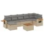 Garden sofa set with beige cushions 8 pcs PE rattan by , Garden sets - Ref: Foro24-3227039, Price: 491,83 €, Discount: %