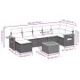 Gartensofa-Set mit beigen Kissen 8 Stück PE-Rattan von , Gartensets - Ref: Foro24-3227039, Preis: 491,83 €, Rabatt: %