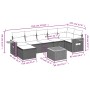 Gartensofa-Set mit beigen Kissen 8 Stück PE-Rattan von , Gartensets - Ref: Foro24-3227039, Preis: 481,60 €, Rabatt: %