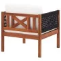 Gartenstühle, 2 Stück, Massivholz aus Akazie von vidaXL, Modulare Sofas für den Außenbereich - Ref: Foro24-46342, Preis: 133,...