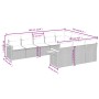 Set Gartensofas 10 Stück Kissen synthetisches Rattan schwarz von , Gartensets - Ref: Foro24-3227175, Preis: 658,70 €, Rabatt: %