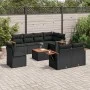 8-teiliges Gartensofa-Set und schwarze synthetische Rattankissen von , Gartensets - Ref: Foro24-3227007, Preis: 650,34 €, Rab...