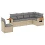 Gartensofa-Set mit Kissen, 6-teilig, beiges synthetisches Rattan von , Gartensets - Ref: Foro24-3226857, Preis: 402,59 €, Rab...