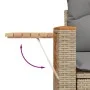 Garden sofa set with beige cushions, 8 pieces, PE rattan. by , Garden sets - Ref: Foro24-3226990, Price: 557,97 €, Discount: %