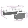 Garden sofa set with beige cushions, 8 pieces, PE rattan. by , Garden sets - Ref: Foro24-3226990, Price: 557,97 €, Discount: %