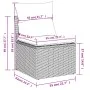 Garden sofa set with beige cushions, 8 pieces, PE rattan. by , Garden sets - Ref: Foro24-3226990, Price: 557,97 €, Discount: %