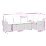 Garden sofa set with cushions 6 pieces beige synthetic rattan by , Garden sets - Ref: Foro24-3226829, Price: 394,97 €, Discou...