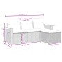 Set Gartensofas mit Kissen 4 Stück synthetisches Rattan beige von , Gartensets - Ref: Foro24-3226745, Preis: 251,10 €, Rabatt: %