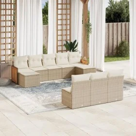 Garden sofa set with beige cushions, 10 pieces, made of synthetic rattan. by , Garden sets - Ref: Foro24-3228067, Price: 606,...