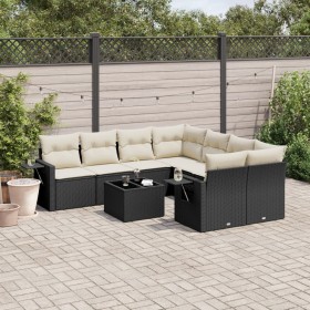 8-piece garden sofa set with black synthetic rattan cushions by , Garden sets - Ref: Foro24-3252293, Price: 559,61 €, Discoun...