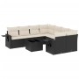 Set de sofás de jardín 8 piezas y cojines ratán sintético negro de , Conjuntos de jardín - Ref: Foro24-3252293, Precio: 559,6...