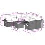 8-piece garden sofa set with black synthetic rattan cushions by , Garden sets - Ref: Foro24-3252293, Price: 559,61 €, Discoun...