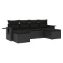 6-piece garden sofa set with black synthetic rattan cushions by , Garden sets - Ref: Foro24-3252852, Price: 405,36 €, Discoun...