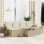 7-piece garden sofa set and beige synthetic rattan cushions by , Garden sets - Ref: Foro24-3252865, Price: 504,18 €, Discount: %