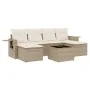 7-piece garden sofa set and beige synthetic rattan cushions by , Garden sets - Ref: Foro24-3252865, Price: 504,18 €, Discount: %