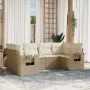 Set Gartensofas mit Kissen 6 Stück synthetisches Rattan beige von , Gartensets - Ref: Foro24-3252915, Preis: 487,06 €, Rabatt: %