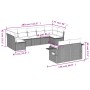 Set de muebles de jardín 9 pzas y cojines ratán sintético gris de , Conjuntos de jardín - Ref: Foro24-3252957, Precio: 580,99...