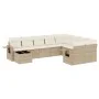 Garden sofa set with beige cushions 10 pieces synthetic rattan by , Garden sets - Ref: Foro24-3252995, Price: 719,91 €, Disco...