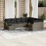 10-piece garden sofa set with gray synthetic rattan cushions by , Garden sets - Ref: Foro24-3252997, Price: 616,64 €, Discoun...