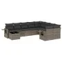 10-teilige Gartensofagarnitur mit grauen synthetischen Rattankissen von , Gartensets - Ref: Foro24-3252997, Preis: 616,64 €, ...