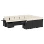 Set mit 11 Stück Gartensofas und Kissen synthetisches Rattan schwarz von , Gartensets - Ref: Foro24-3253063, Preis: 643,30 €,...
