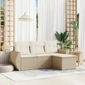 Set Gartensofas mit Kissen 4 Stück synthetisches Rattan beige von , Gartensets - Ref: Foro24-3221267, Preis: 327,00 €, Rabatt: %