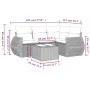 Garden sofa set with cushions 5 pieces beige synthetic rattan by , Garden sets - Ref: Foro24-3221317, Price: 427,95 €, Discou...