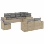 Garden sofa set with beige cushions 8 pcs PE rattan by , Garden sets - Ref: Foro24-3222838, Price: 573,38 €, Discount: %