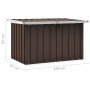 Braune Garten-Aufbewahrungsbox 109x67x65 cm von vidaXL, Aufbewahrungsboxen für den Außenbereich - Ref: Foro24-46260, Preis: 8...