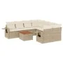 9-piece garden sofa set with beige synthetic rattan cushions by , Modular outdoor sofas - Ref: Foro24-3224490, Price: 606,22 ...