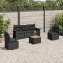 6-piece garden sofa set and black synthetic rattan cushions by , Modular outdoor sofas - Ref: Foro24-3224501, Price: 363,69 €...